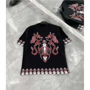 Arnay Unisex Bisiklet Yaka Baskılı Oversize T-shirt - Siyah