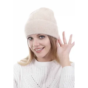 Arnay Unisex Tam Kalıp İnce Sakallı Triko Bere - Pudra