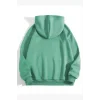 Arnay 3 İplik Pamuklu Unisex Kapşonlu Sweetshirt - Mint Yeşili