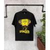 Arnay Bisiklet Yaka Kısa Kol Çocuk Baskılı T-shirt - Siyah
