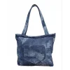 Arnay Blujin Desenli Piknik Ve Deniz Cepli Fermuarlı Çanta - Mavi