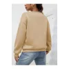 Arnay Kadın Düz Bisiklet Yaka Sweat - Bej