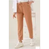 Arnay Kadın Tam Kalıp Basic Eşofman Pantolon - Kahverengi