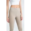 Arnay Kadın Yüksek Bel Fitilli Tayt - Bej