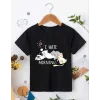 Arnay Kız Çocuk Bisiklet Yaka Baskılı T-shirt - Siyah
