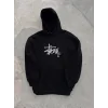 Arnay Üç İplik Kapşonlu Baskılı Sweatshirt - Siyah