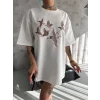 Arnay Unisex Nakış İşlemeli T-shirt - Beyaz