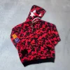 Arnay Unisex Pubg Bape X Shark Hoodie - Kırmızı