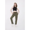 Arnay Unisex Üç İplik Basic Eşofman Pantolon - Haki