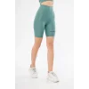 Arnay Yüksel Bel Dalgıç Biker Şort - Buz Mavisi