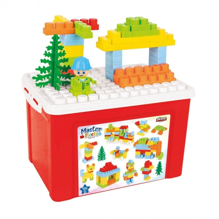 03 572 AKSESUARLI MASTER BLOKLAR 194 PARÇA 15 LİTRE SAKLAMA KABINDA