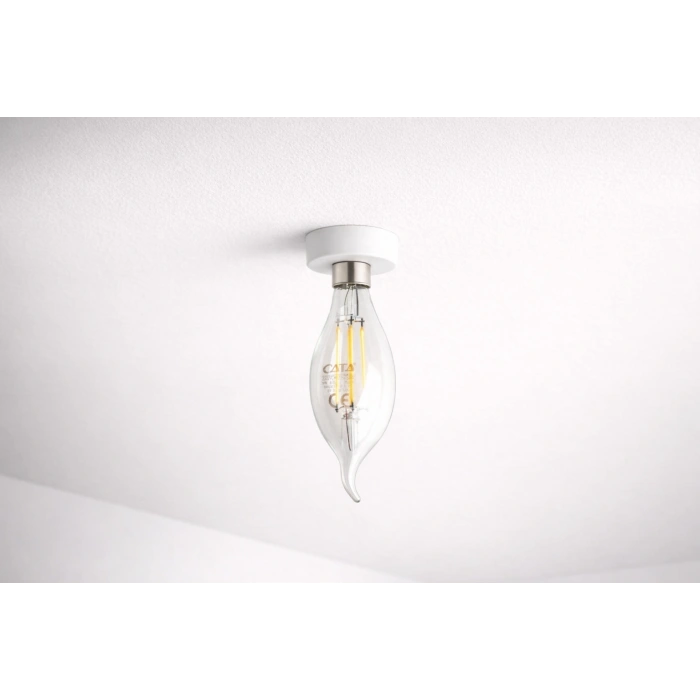 1 Adet CATA CT 4064 Kıvrık Led Rustik Ampul 7W 3200K Gün Işığı E14 Duy