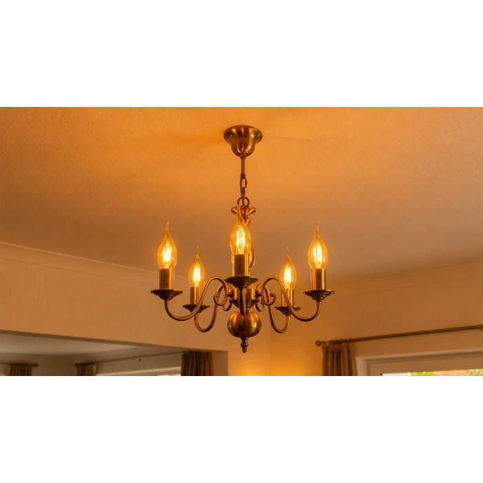 1 Adet CATA CT 4281 Kıvrık Led Rustik Ampul 4W Amber Işık E14 Duy