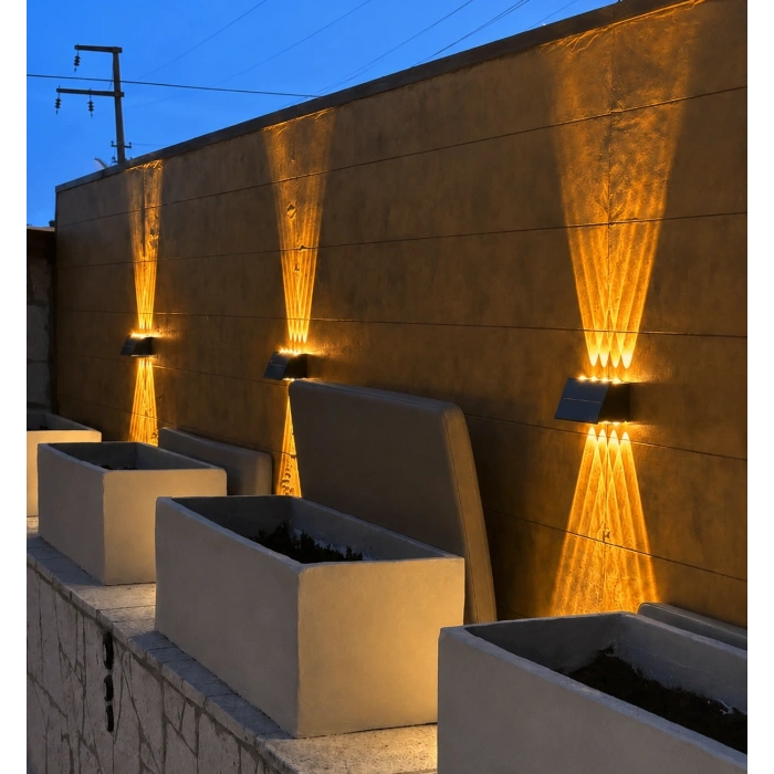 1 Adet CATA CT 8010 Kos 20W Solar Led Aplik 2700K Amber