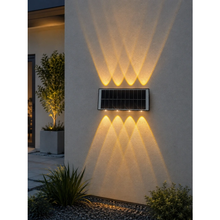 1 Adet HELİOS HS 5876 Solar Led Aplik 20W 3200K Gün Işığı