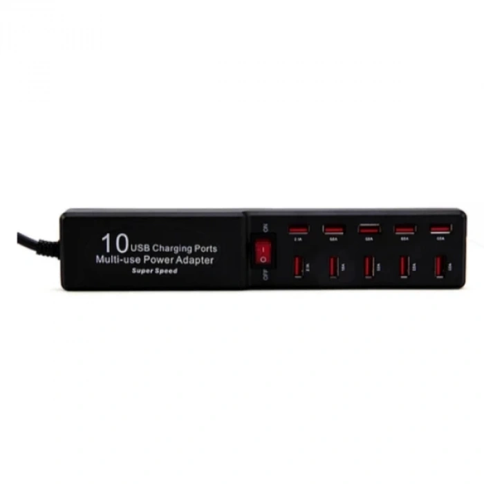 10 Portlu USB Şarj Adaptörü