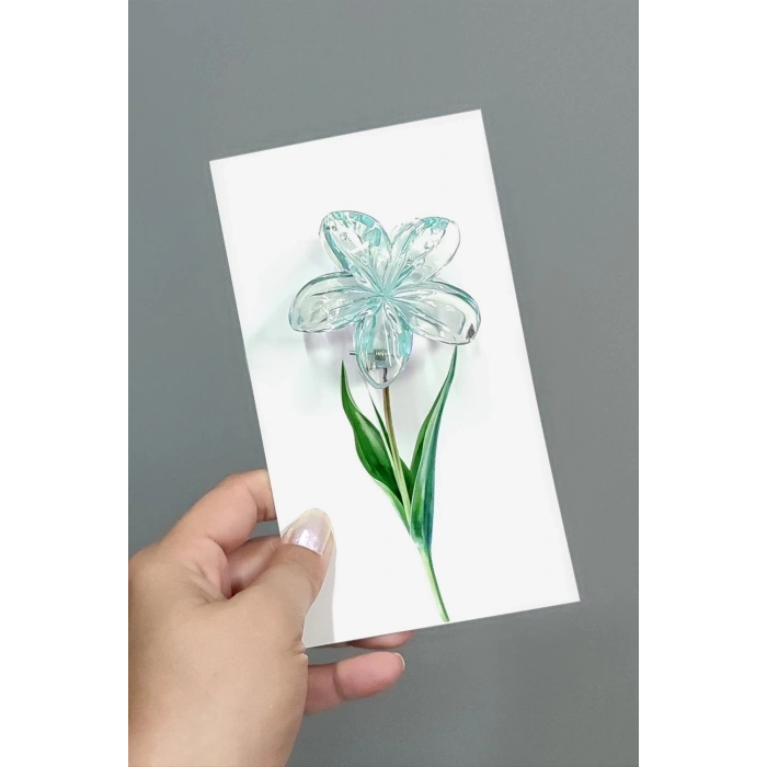 100 Adet Şeffaf Renkli Lotus Toka 8 cm Kına Seti