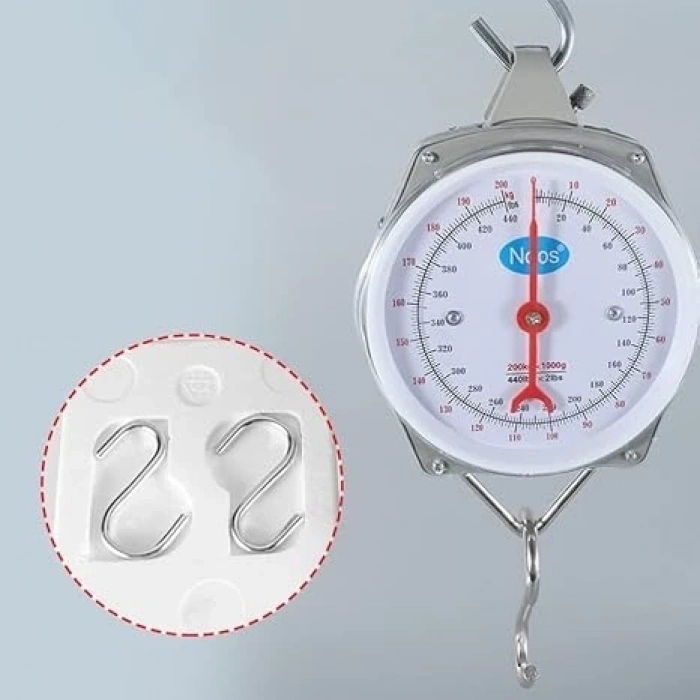 100 kg Kapasiteli Askılı Terazi - Dayanıklı, Net Kadranlı, Çift Ölçü Birimli, Endüstriyel ve Dış Mekan Uyumlu