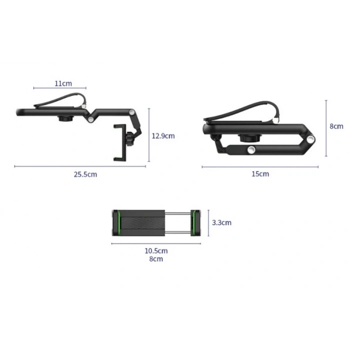 1080° Dönebilen Çok Fonksiyonlu Telefon Tutucu