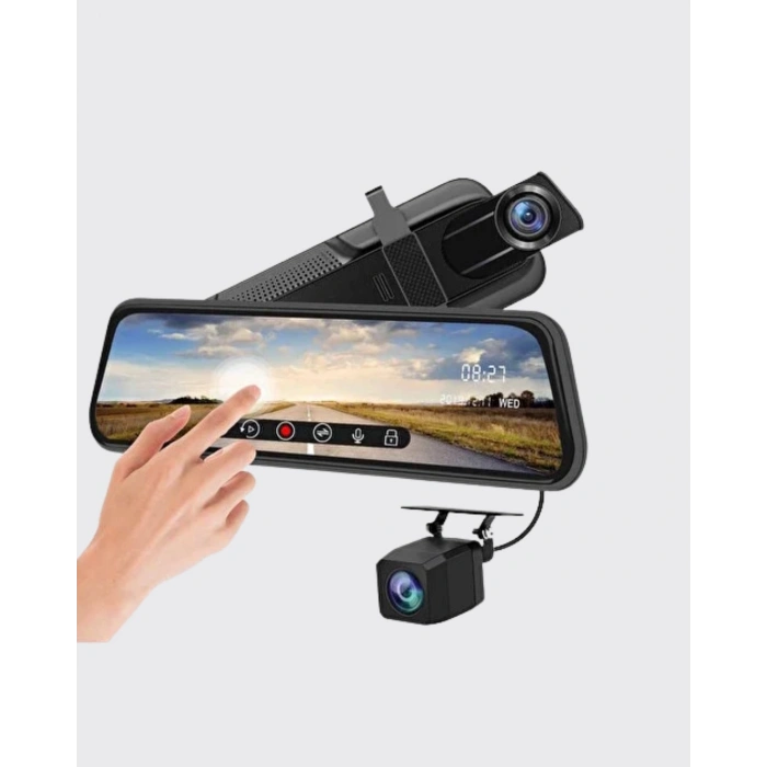 1080P Çift Kameralı Dokunmatik Dikiz Aynası G Sensörlü