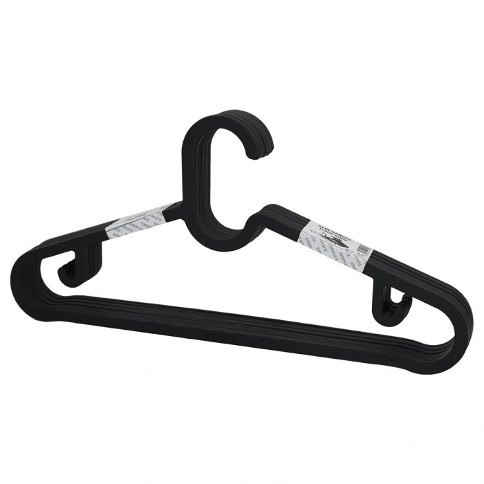 10pcs Plastik - Antrasit Gri Elbise Askısı Bx40