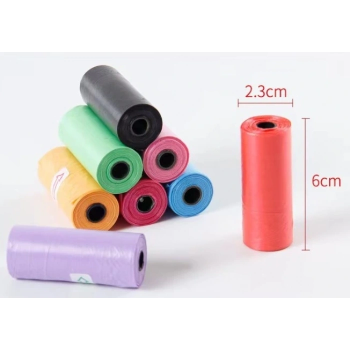 12li Köpek Dışkı Poşeti Düz Renkli Set