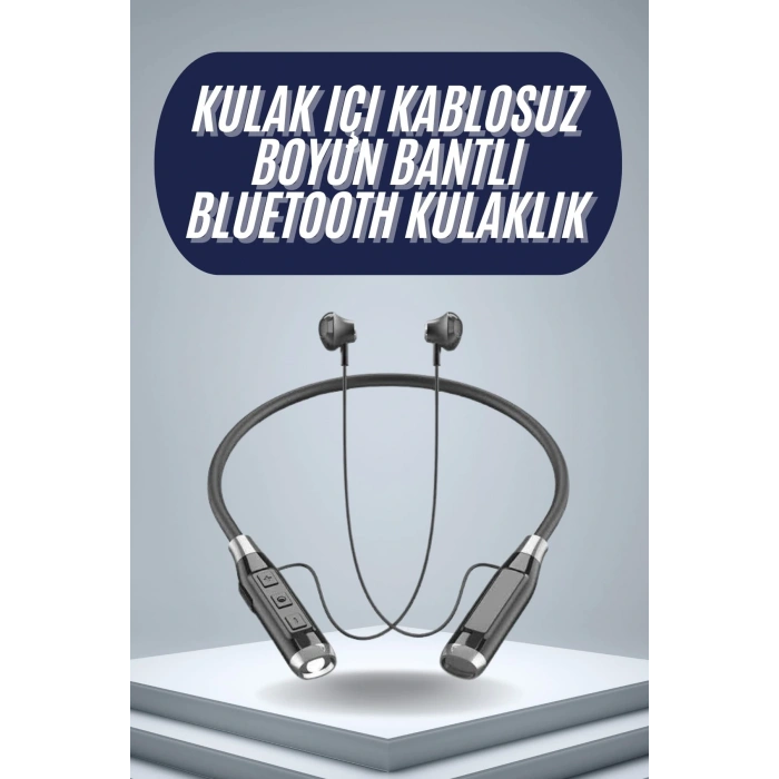 120 Saat Bluetooth Kulaklık Kablolu Boyun Askılı SD Kart Girişli ANC Özellikli