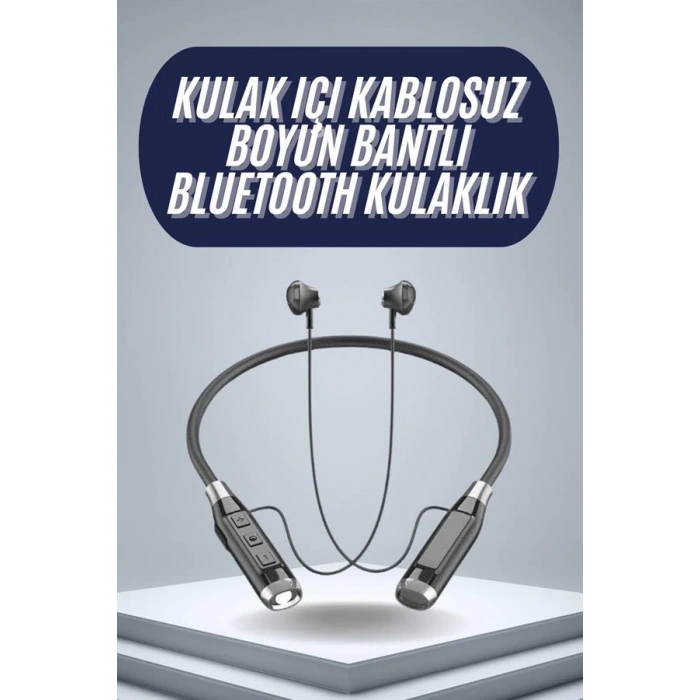 120 Saat Bluetooth Kulaklık Kablolu Boyun Askılı SD Kart Girişli ANC Özellikli