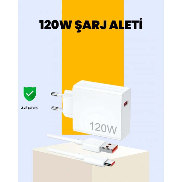 120 Watt Type C Hızlı Şarj Cihazı Oppo Reno 4 5 6 Uyumlu