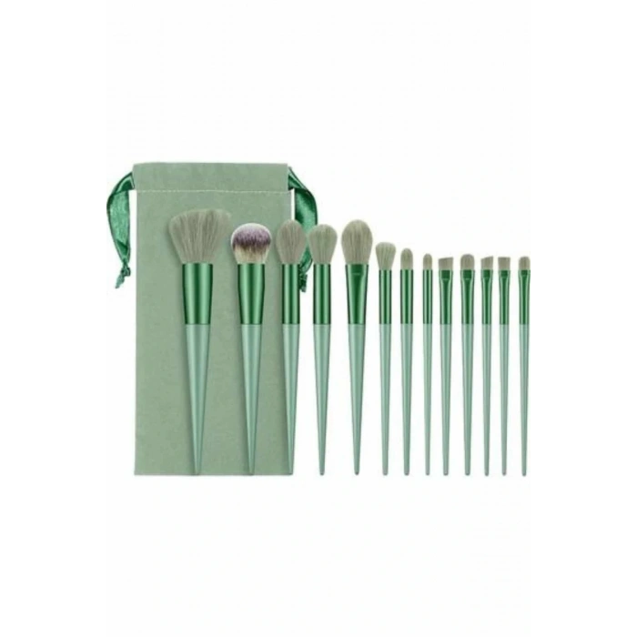 13 Parça Makyaj Fırça Seti Far Kontür Aydnlatıcı Fırçası İz Bırakmaz Hafif ve Yumuşak