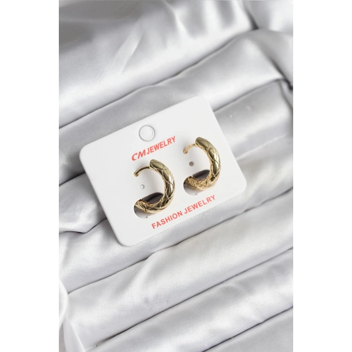 14K Gold Renk Kaplama CM Kadın Küpe