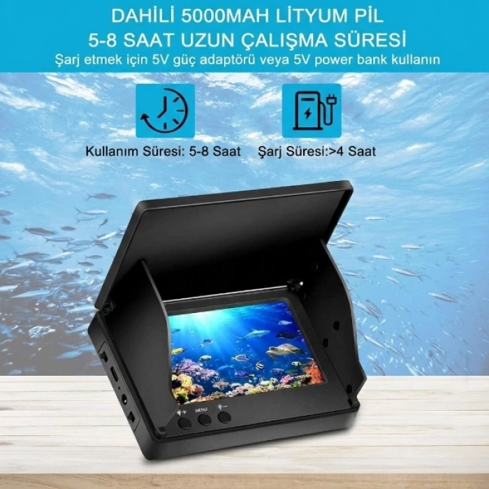 15 Metre Sualtı Balık Tutma Kamerası