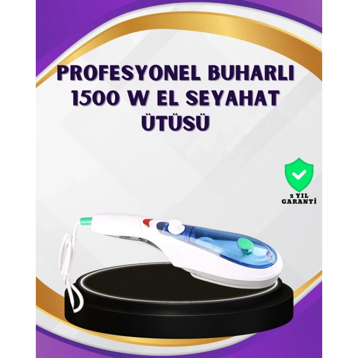 1500W Buharlı Kırışıklık Giderici Ütü | Ev ve Seyahat Kullanımı İçin Uygun