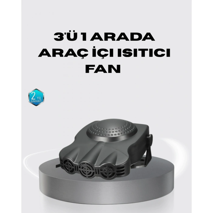 150W Araç İçi Isıtıcı ve Fan Kompakt Tasarım ve Hızlı Isıtma Özellikli