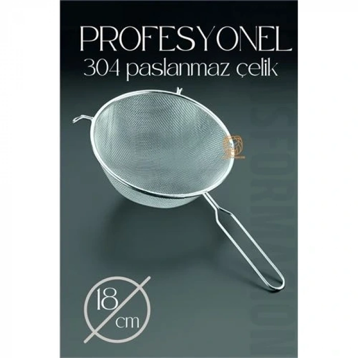 18 Cm Süzgeç 304 Paslanmaz Çelik