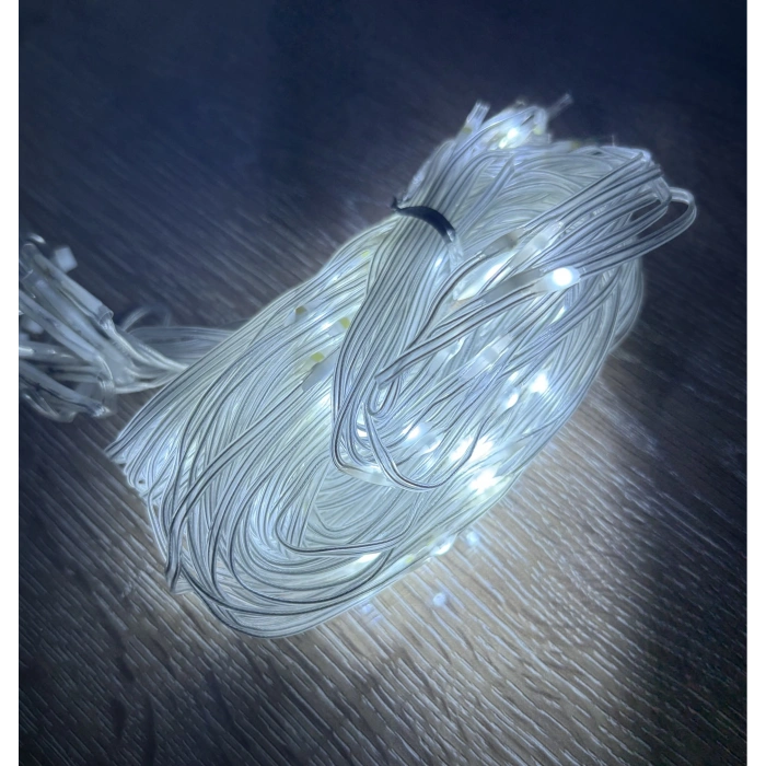 2*2 Perde Led 192 Led Beyaz Işık 8 Fonksiyonlu Mz-14-5