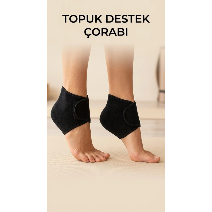 2li Ortopedik Silikon Tabanlı Topuk Dikeni Destek Çorap Seti