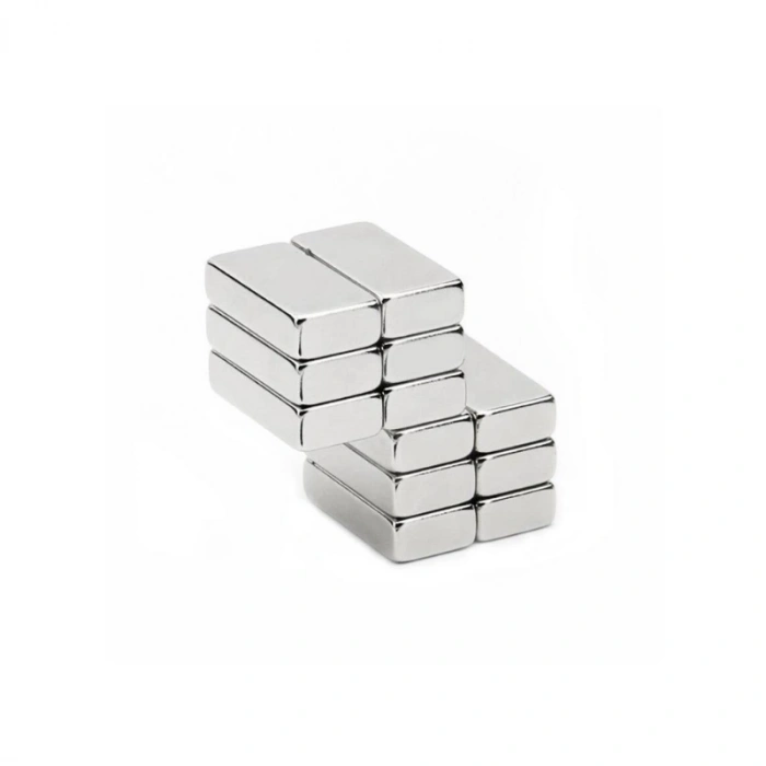 20 Adet 20x10x5 Mm Neodyum Magnet N35 Güçlü Mıknatıs Köşeli Ve Dayanıklı Nikel Kaplama