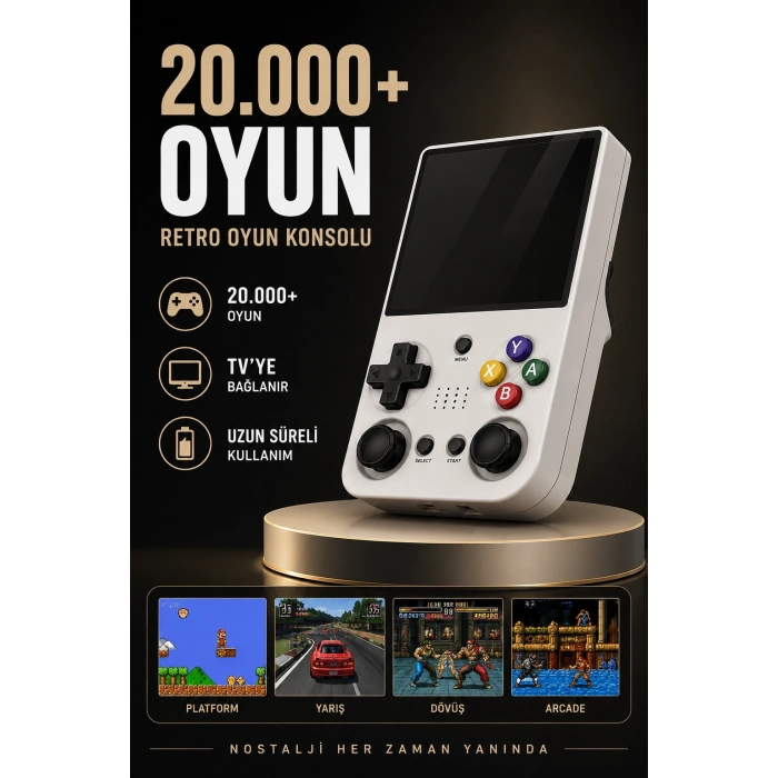 20.000 Oyunlu Retro El Konsolu Taşınabilir Oyun Cihazı