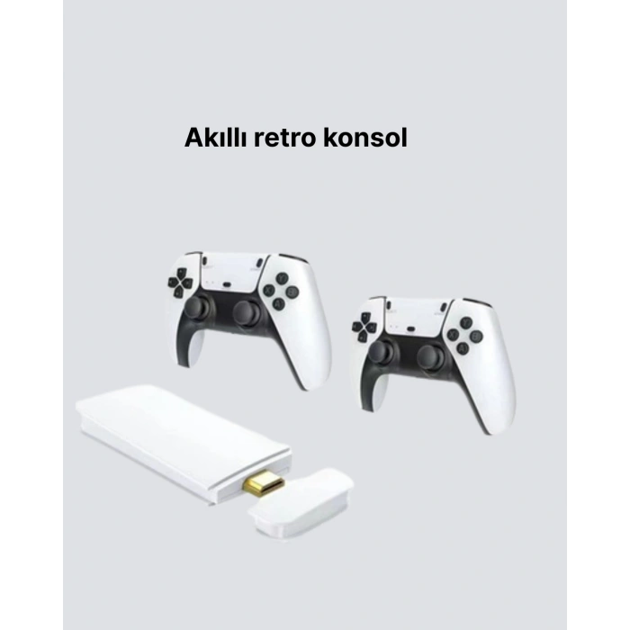 20.000 Yüklü Oyunlu Kablosuz Retro Oyun Konsolu 4K Destekli
