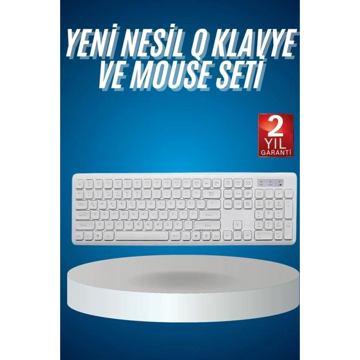 2.4 Ghz Wireless Kablosuz Klavye Mouse Seti Tv Pc Uyumlu