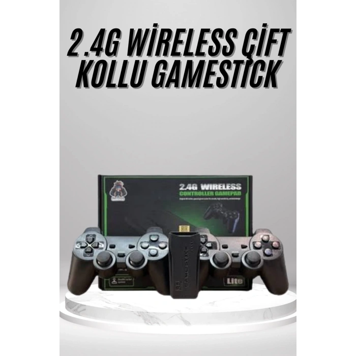 2.4g Uyumlu Kablosuz Çift Kol Atari Retro 20000 Oyun Game Stick