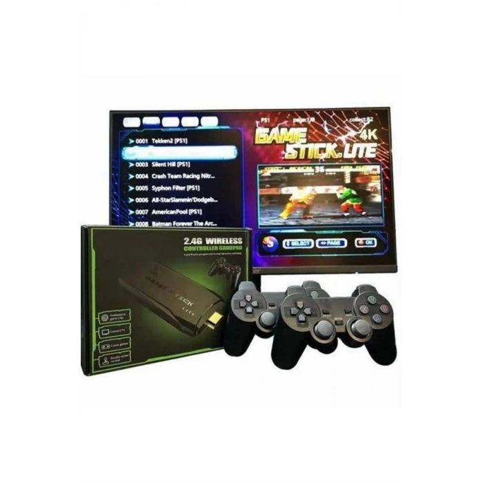 2.4g Uyumlu Kablosuz Çift Kol Atari Retro 20000 Oyun Game Stick