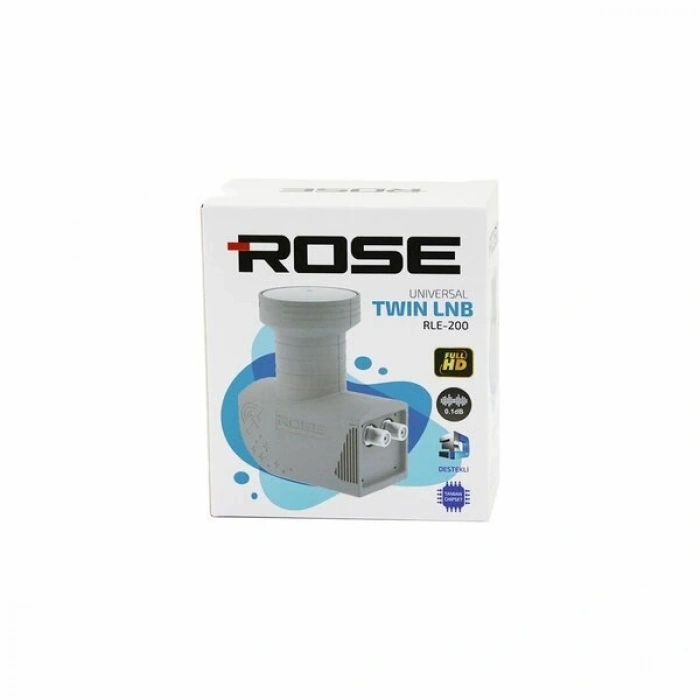 2Lİ UYDU LNB UNIVERSAL TWIN FULL HD - 3D - 0.1dB RLE-200 (5047)