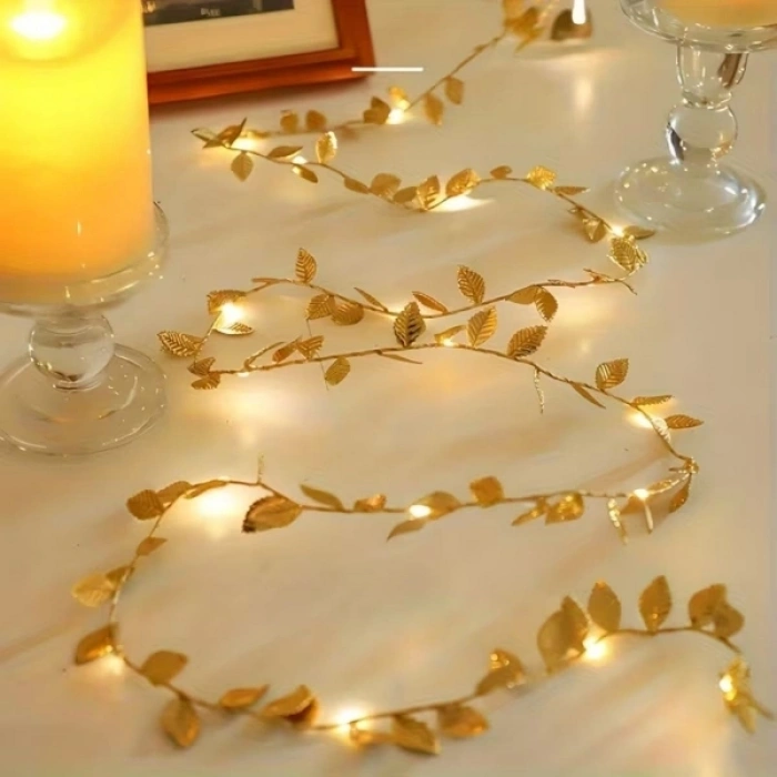 3 Metre Yaldızlı Gold LED Işık