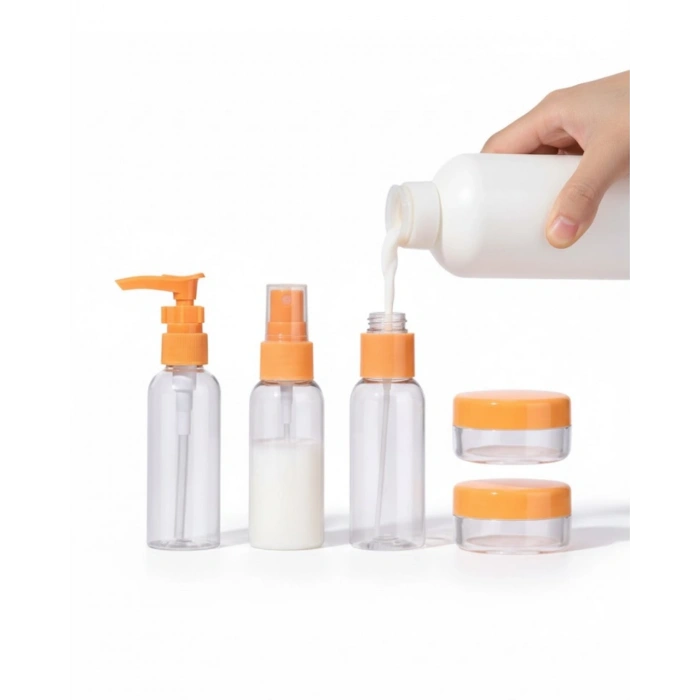 30 ml 5’li Seyahat Şişesi Seti Çantalı Kozmetik Organizer