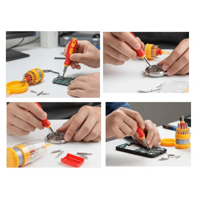 31 Parça Saatçi ve Telefoncu Onarım Tornavida Seti Hassas Tornavida Seti