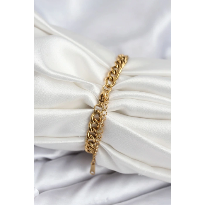 316L Çelik Gold Renk Yazı Yazmaya Uygun Kadın Bileklik