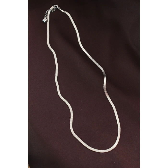 316L Çelik Gümüş Renk 60 cm İtalyan Zincir Kolye