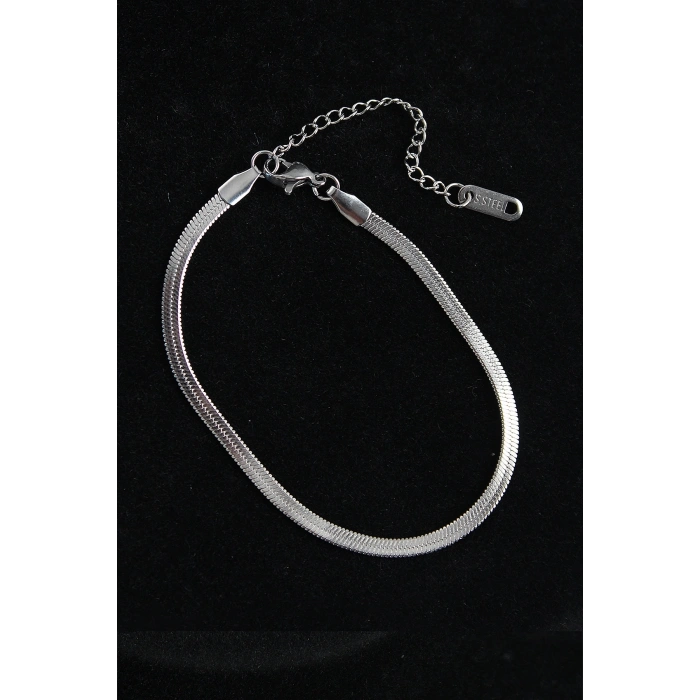 316L Çelik İtalyan Model Gümüş Renk Erkek Bileklik